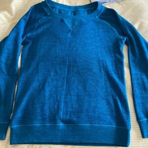 Icebreaker Womens Blue Merino Wool lightweight sweater -MD